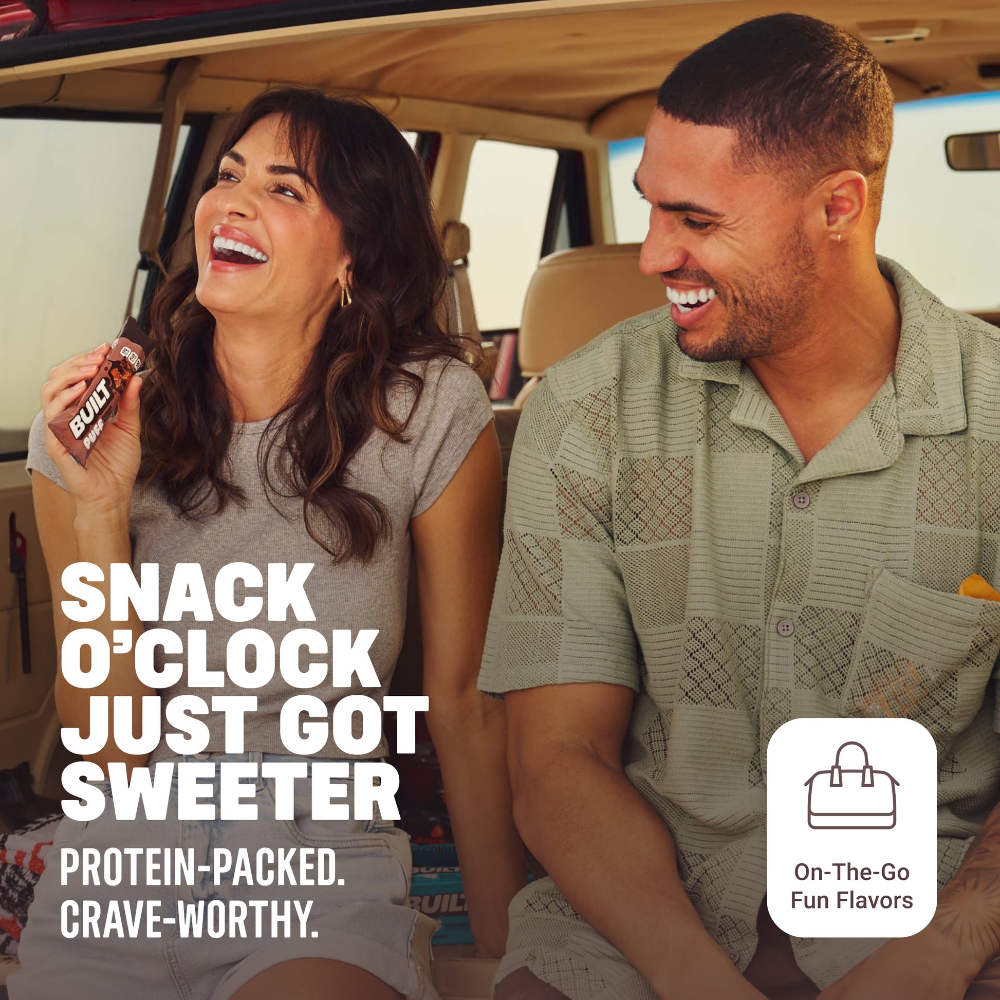 Puff Protein Snack Bars, 17G Protein, Brownie Batter, Gluten Free - 12 Pack