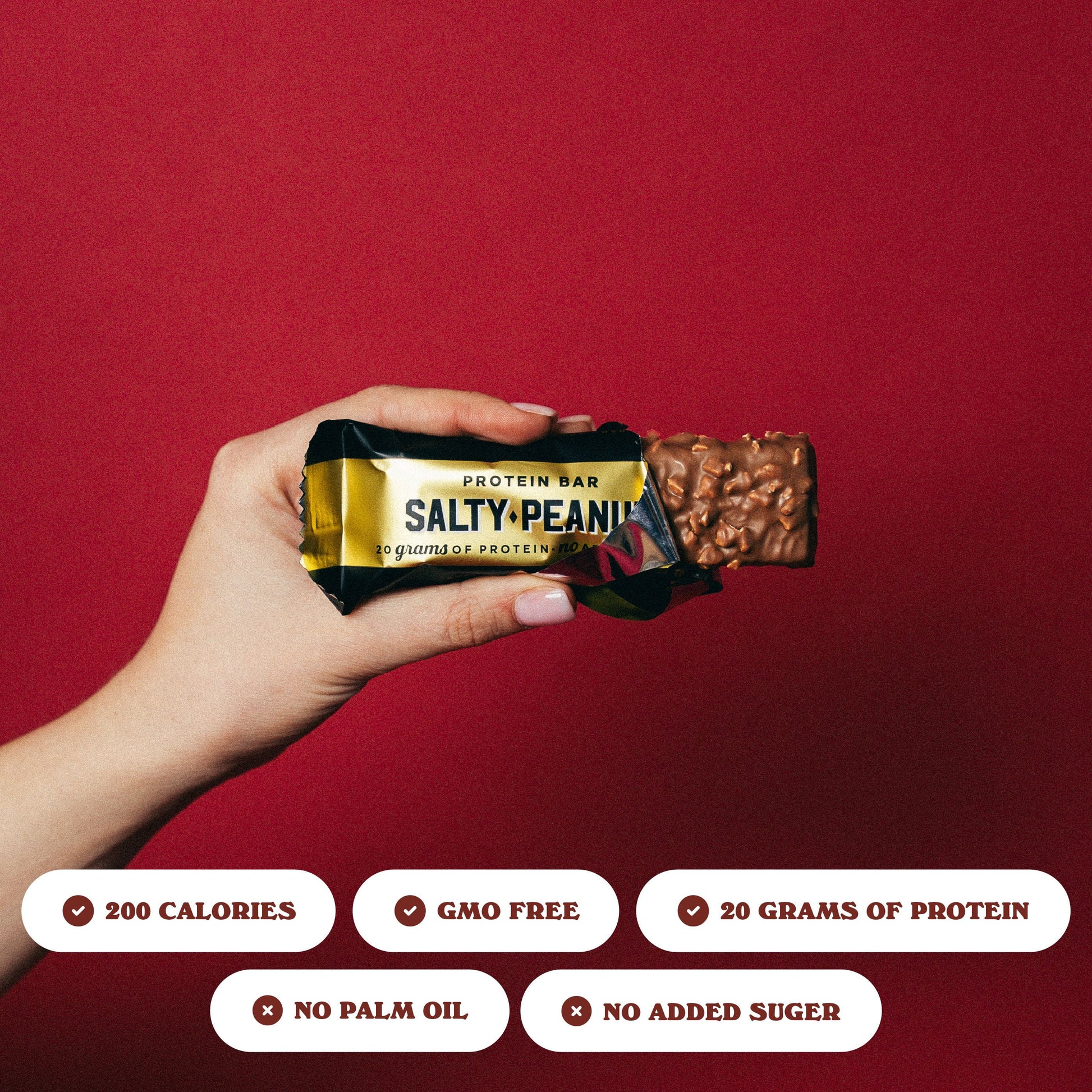 Protein Bars with 20G High Protein, 1.9Oz Bars, Salty Peanut - 24 Count