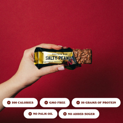 Protein Bars with 20G High Protein, 1.9Oz Bars, Salty Peanut - 24 Count