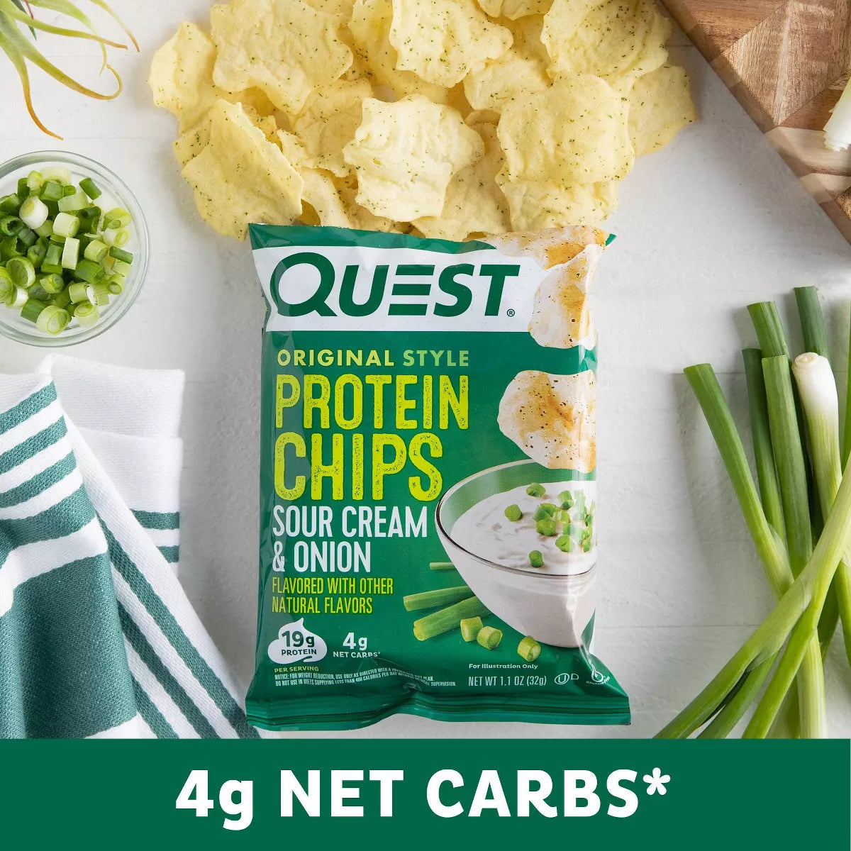 Quest Nutrition Protein Chips - Sour Cream & Onion