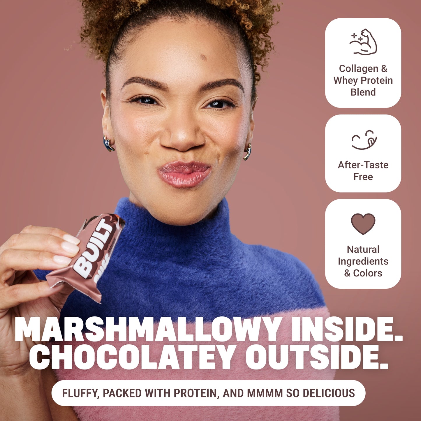 Puff Protein Snack Bars, 17G Protein, Brownie Batter, Gluten Free - 12 Pack