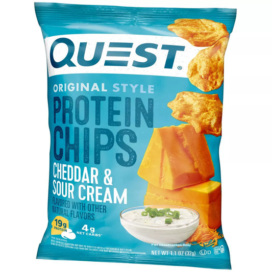 Quest Nutrition Protein Chips - Cheddar & Sour Cream