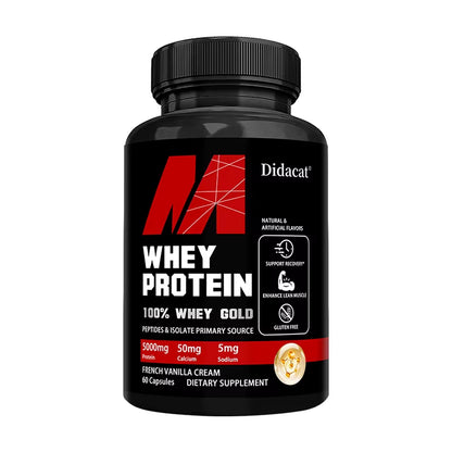 Whey Protein Concentrate, with 5000Mg Protein, Gluten Free & Non-Gmo, Boost Immunity and Support Post-Exercise Recovery