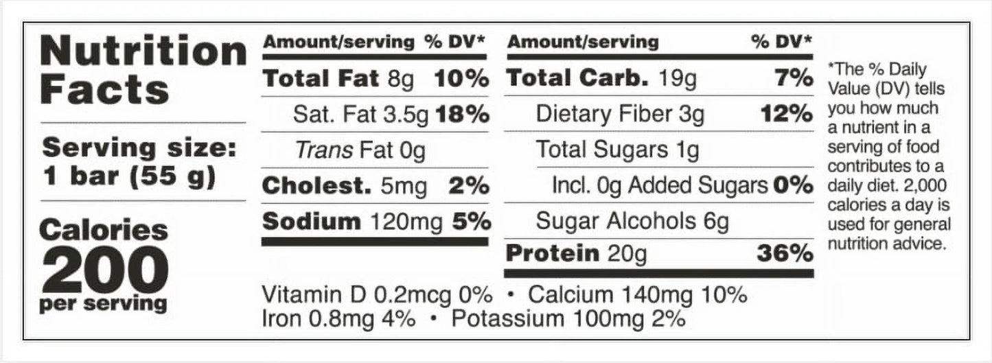 Protein Bars, Creamy Crisp, 20G High Protein, 1.9Oz, 4 Count