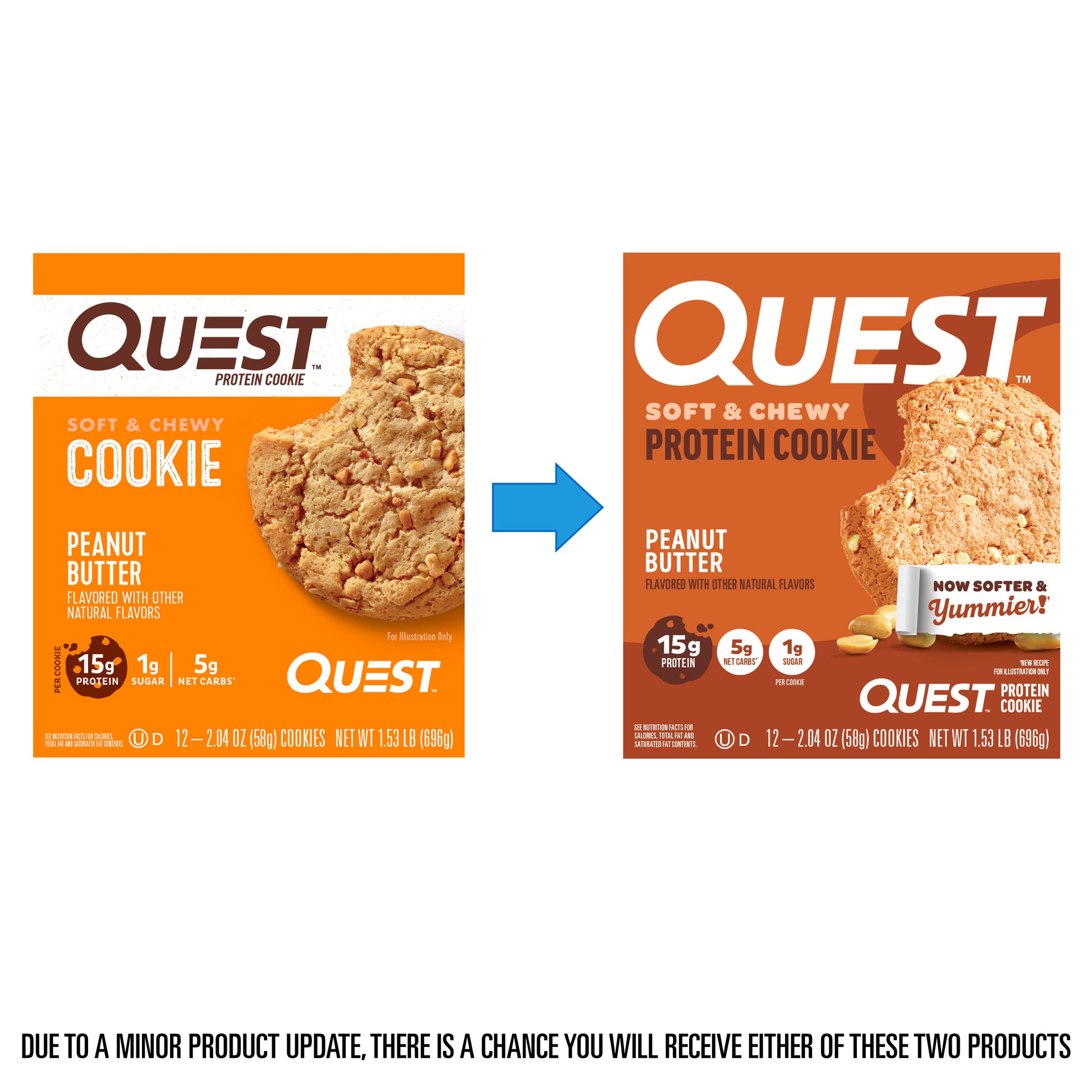 Quest Peanut Butter Protein Cookie, 15G Protein, 1 Count