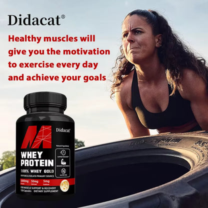 Whey Protein Concentrate, with 5000Mg Protein, Gluten Free & Non-Gmo, Boost Immunity and Support Post-Exercise Recovery