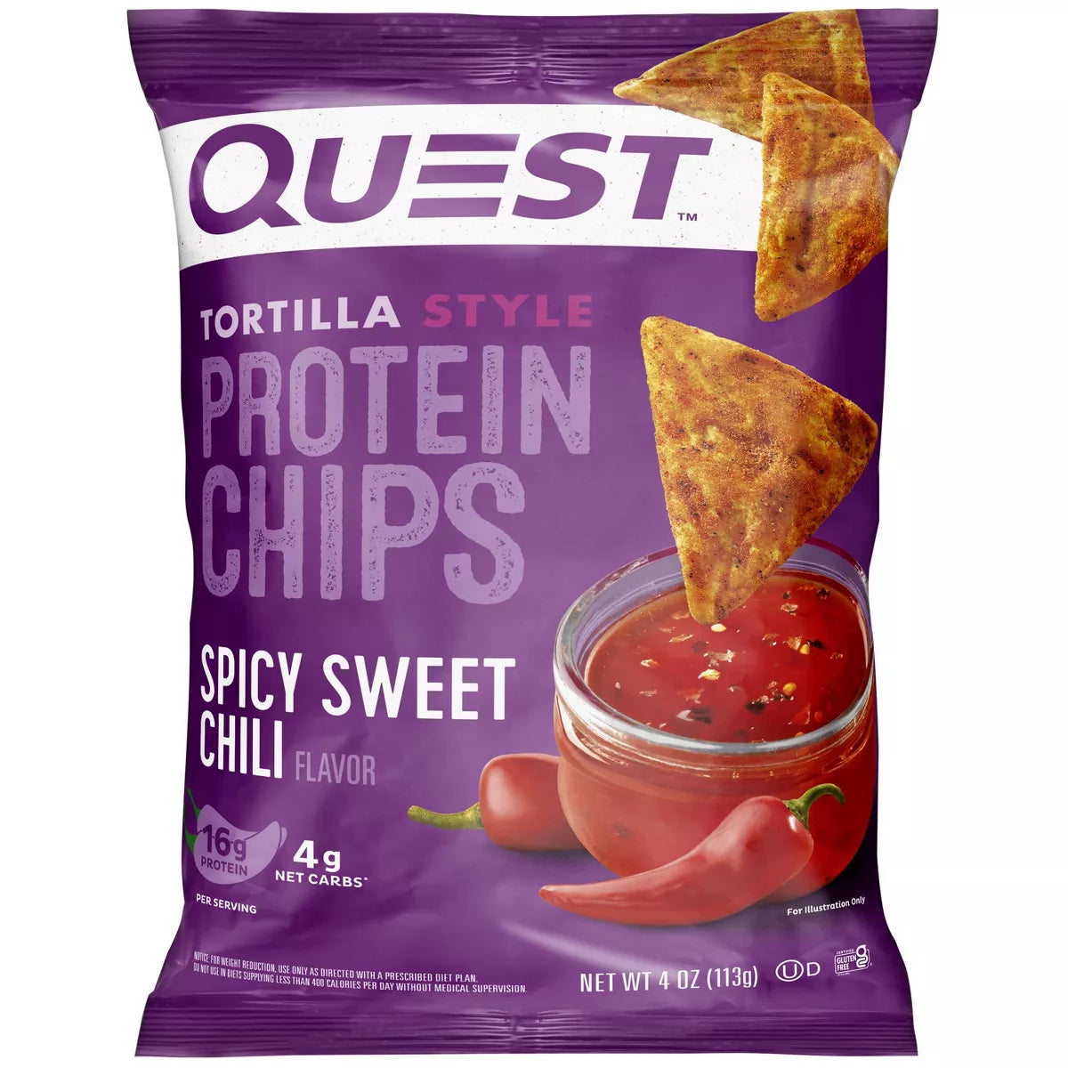 Quest Nutrition Tortilla Style Protein Chips - Spicy Sweet Chili