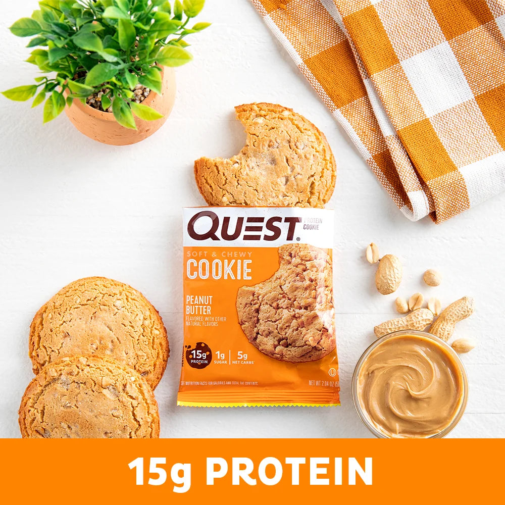 Quest Peanut Butter Protein Cookie, 15G Protein, 1 Count