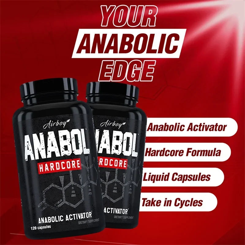 Anabol Hardcore Supplement - Helps Build Lean, Firm, High-Quality Muscle,Promoting Muscle Growth,Recovery & Strength Enhancement