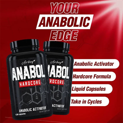 Anabol Hardcore Supplement - Helps Build Lean, Firm, High-Quality Muscle,Promoting Muscle Growth,Recovery & Strength Enhancement