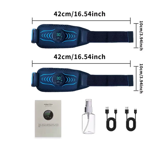 Ab Toning Belt Muscle Toner EMS Electronic Muscle Stimulator Fitness Training Equipment Abdomen Arm Body Shaping USB Rechargeble