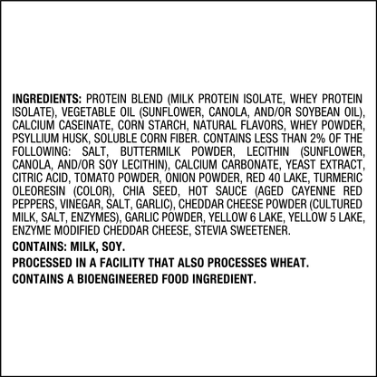 (2 Pack)  Tortilla Style Protein Chips with 19G of Protein, Hot & Spicy Flavor, 1.1 Oz Bags, 8 Count