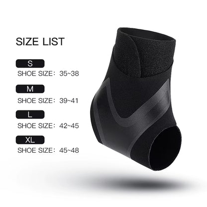 2PC Adjustable Ankle Support Pad Ankle Sleeve Pressure Anti-Spinning Elastic Breathable Support Fitness Sports Safety Prevention