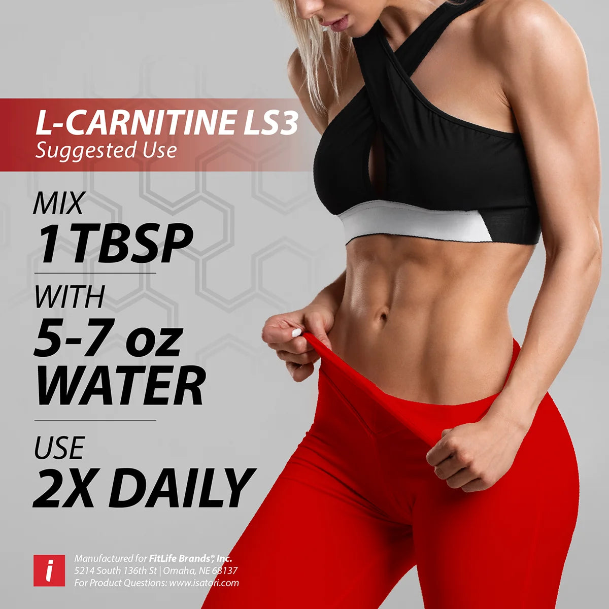 L-Carnitine LS3 Concentrated Liquid Metabolic Enhancer and Energy Booster - Health and Fitness - Keto Friendly - Stimulant Free - Pink Lemonade 1500Mg (32 Servings)