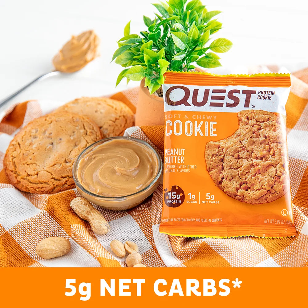 Quest Peanut Butter Protein Cookie, 15G Protein, 1 Count