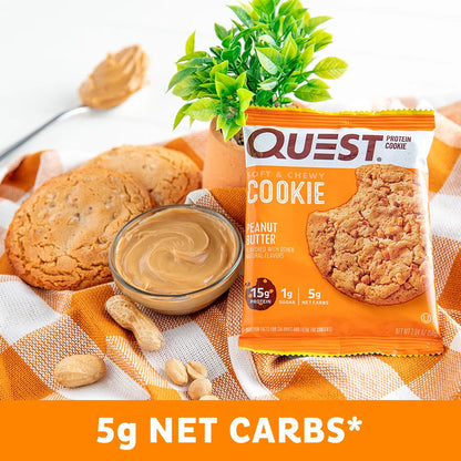 Quest Peanut Butter Protein Cookie, 15G Protein, 1 Count