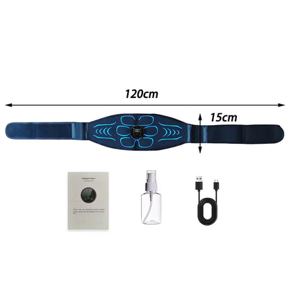 Ab Toning Belt Muscle Toner EMS Electronic Muscle Stimulator Fitness Training Equipment Abdomen Arm Body Shaping USB Rechargeble