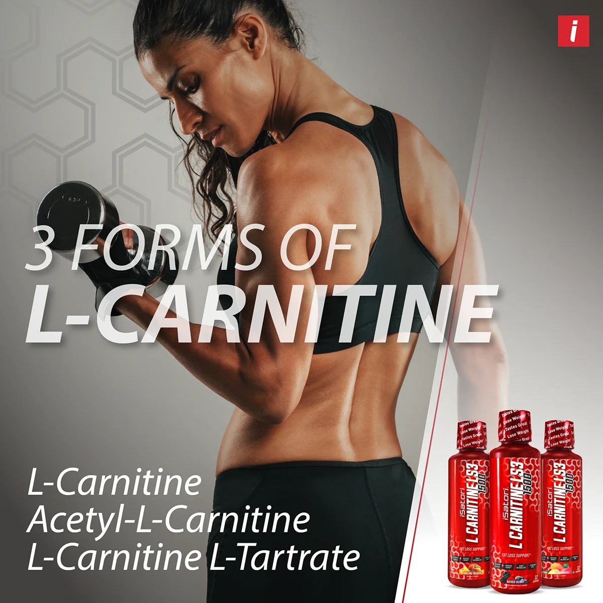 L-Carnitine LS3 Concentrated Liquid Metabolic Enhancer and Energy Booster - Health and Fitness - Keto Friendly - Stimulant Free - Mixed Berry 1500Mg (32 Servings)