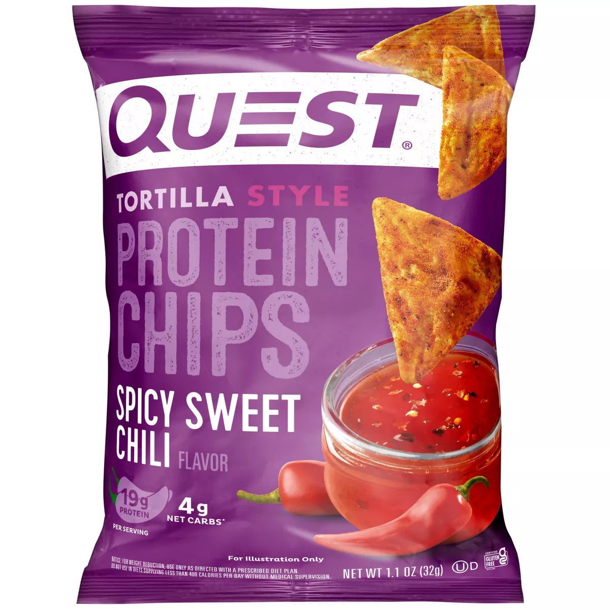 Quest Nutrition Tortilla Style Protein Chips - Spicy Sweet Chili